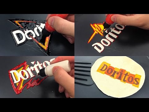 Doritos Logos Pancake Art (1964-Now)