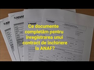 Cum înregistrăm un contract de închiriere la ANAF