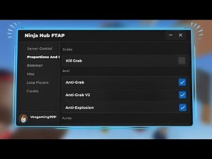 Fling Thing and People Script Ninja hub (Pastebin & No Key) Super Grab Kill Anti Grab Anti Kill