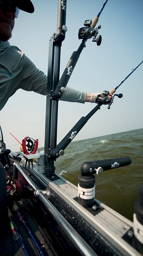 Fishing ROUGH Water?? Check out a nice set of Rod Trees from Fin Gear to help keep your rods staggered to prevent any line jumping from your planer boards. They are able to be rotated 360-degrees and feature (3) stacked adjustable rod tubes to keep things organized! Check them out at www.fingear.com | FIN GEAR | Facebook