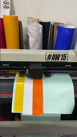 Plotter Machines Sticker Cutting Action
