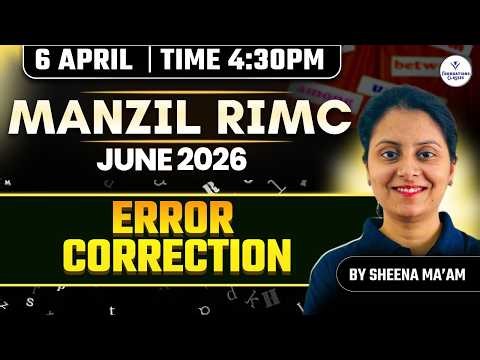 Error Correction -RIMC RMS Sainik School English 2026 | Grammar Practice | English by Sheena Ma’am