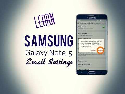 Samsung Galaxy Note 5 - Email Settings