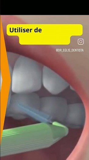 Brosse interdentaire. Utilisation facile #dentifrice