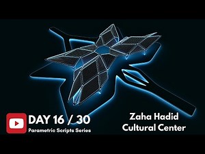 Day 16 of 30 Scripts — Zaha Hadid Civic Art Center | Organic SubD Modeling in Rhino & Grasshopper