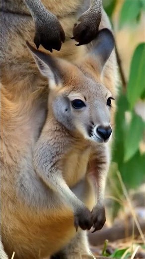 Kangaroo Baby Inside Pouch 😱 Nature’s Cutest Secret