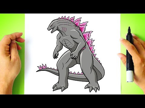 Como DESENHAR o GODZILLA - Cómo DIBUJAR a GODZILLA - Godzilla x Kong 2024 - [ Drawing Tutorial ]