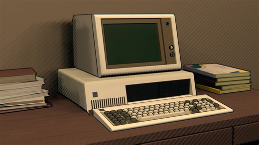 Retro Computer – Comic Style Render, Ajay anil