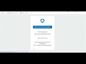 Demo of the FIDO2 Experience using Windows Hello in Workspace ONE Access