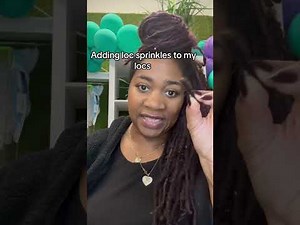 Adding Loc Sprinkles to my locs using big eye beading needle and thread. 💜⭐️🔒