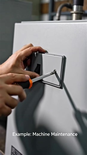 What is LOTO? 🔒 What is LOTO? LOTO (Lock Out Tag Out) is a safety procedure used before repairing machines. It ensures machines cannot start accidentally during maintenance. Example: Before fixing an electrical machine, power is locked and tagged to keep workers safe. LOTO saves lives. #LOTO #ElectricalSafety #MachineSafety #MaintenanceSafety #LockoutTagout #IndustrialSafety #SafetyTraining #HSE #WorkplaceSafety #SafetyFirst #ZeroAccidents #SafeWork #StaySafe #SafetyAwareness #SafetyMatters | S