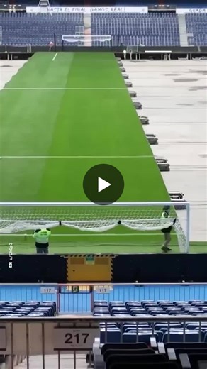 The Santiago Bernabéu stadium, home to Real Madrid, has an impressively engineered retractable grass surface. It allows for hosting other events, like concerts, without harming the grass. Overly… | Michael Houben