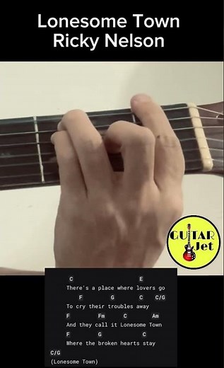Lonesome Town - Ricky Nelson #guitar #music #guitarlesson #guitarcover #tutorial #guitartutorial
