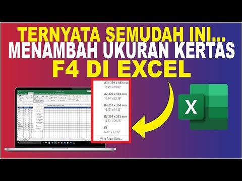 Cara Menambah Ukuran Kertas F4 pada Microsoft Excel
