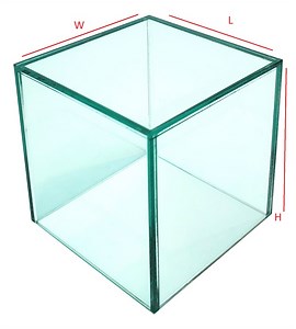 T'z Tagz New 6x6x6 Glass Green Acrylic Display Box Decorative Cube Stands Bins - Etsy