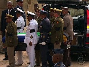 Mandela's casket on view as world says goodbye