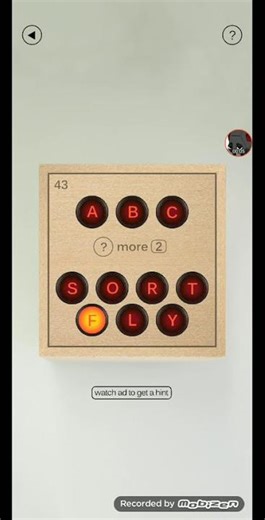 What's inside the box? Level 43 solution