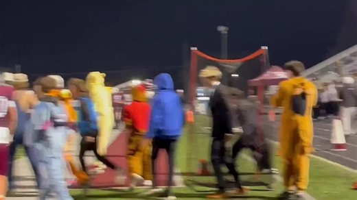 Lebanon football players, students celebrate 22-21 playoff win over Kettering Fairmont