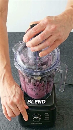 3-Ingredient Blueberry Ice Cream 🍦🫐 | Naturally Sweet, Creamy & Healthy Dessert! #yt #recipe