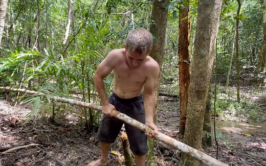 【原始技术】更大的工棚（澳洲小哥丛林建造第五十二弹）