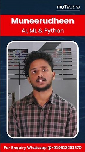 myTectra Reviews | AI, ML & Python | #mytectra #pythontraining #ai #ml #python #pythontutorials