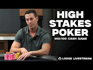 GARRETT Plays HIGH STAKES!!! ($50/100+) | Commentary By Alan Keating & Doug Polk | Lodge Live Stream