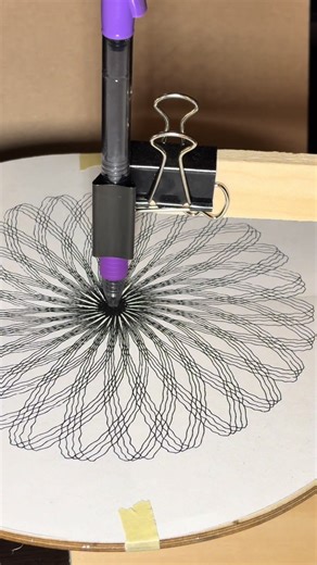 Introducing Spin Bot 🤖 ✍️ I came up with this idea because I’ve had an extra stepper motor and servo motor lying around for a while. It’s kind of like some other polar CNC plotters out there, except I think it may be the only one that uses a radially swinging tool arm (like a record player) instead of one that translates linearly. I’m planning on improving the design and making it much larger, but I wanted to put something together quickly to see if it would work. Follow if you want to see Spin
