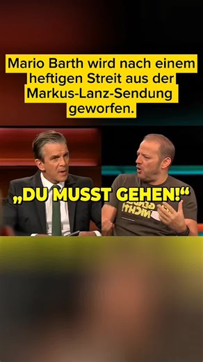 Mario Barth wird nach einem heftigen Streit aus der Markus-Lanz-Sendung geworfen. Ein hitziger Moment in der Markus-Lanz-Sendung sorgt online für großes Aufsehen 😮🔥. Nach einer heftigen Diskussion soll Mario Barth das Studio verlassen haben. Die Szene verbreitet sich schnell und löst viele Kommentare in der Community aus 💬📲. Drama pur! #MarioBarth #MarkusLanz #TVMoment #Drama #Trending