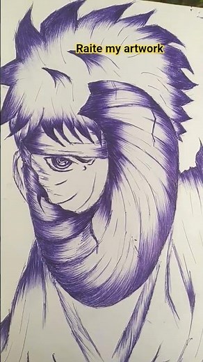 obito 💪😠 1. "Obito Uchiha 🔥 Timelapse Drawing""Most Emotional Naruto Character – Obito Art"