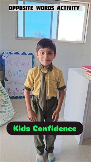 Class 1 Kids Rocked Opposite Words Activity 😍 | Cute Learning Moments #education #ndavision