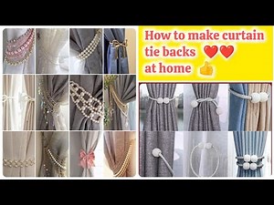 How to make curtain tie backs | DIY creative curtain tie back ideas | Diy crochet curtain tie backs