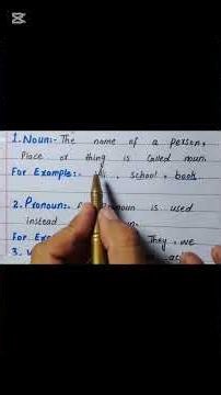 noun and pronoun easy definitions and examples#learnenglish #english