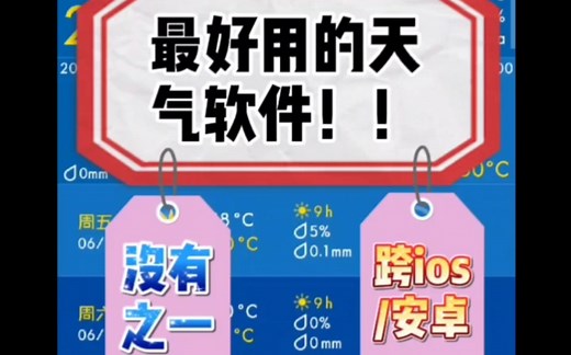 『最佳天气软件』自用10年的天气软件分享给你！！WeatherPro！！赶快用起来吧！