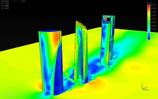 XFLOW经典应用3——Building Aerodynamics with XFlow´s Virtual Wind Tunnel