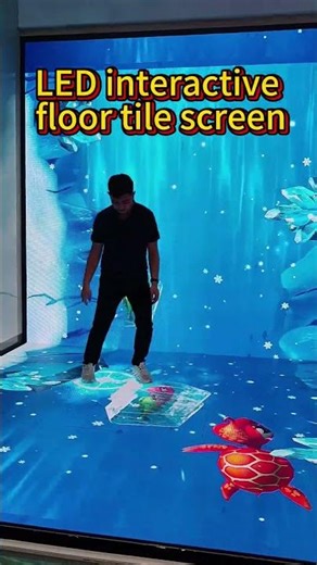 led interactive floor tile screen