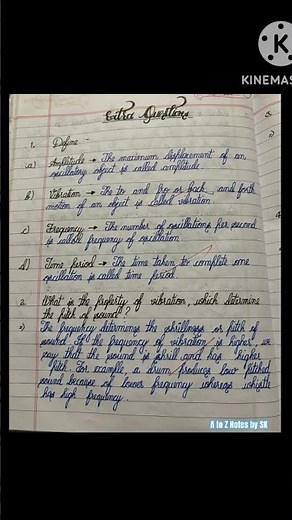 Class 8 Science Chapter 10 Sound Extra Questions #atoznotesbysk