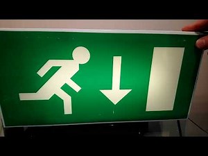 Maintained 8 Watt Fluorescent Emergency Exit Light