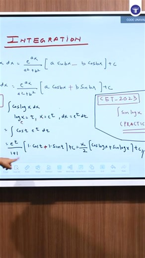 ➗ Integral Calculus — UV Rule Shortcut! “U × V” integration (Integration by Parts) can be tricky, but Shantanu Pal sir shows a simple one-step method to solve these questions effortlessly. Watch him solve previous MHT CET questions (2022 & 2024) in this short video. 📥 Download FREE Maths PDF with exercises here: 👉 https://targetpublications.org/qr-codes/14342 📚 Explore Bestselling Notes: 👉 MHT-CET Triumph PCMB Notes: https://targetpublications.org/pricelist/mht-cet-physics-chemistry-maths-an
