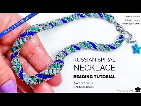 Russian Spiral Beaded Necklace Tutorial | DIY Bead Rope