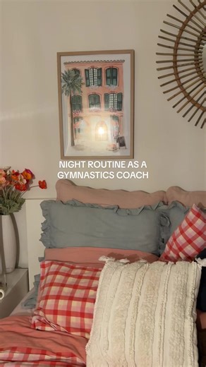 Gymnastics Coach Night Routine in Cute Cachia PJs