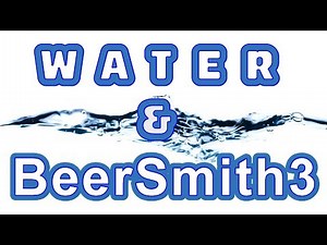 BEERSMITH adding your WATER profile - How to