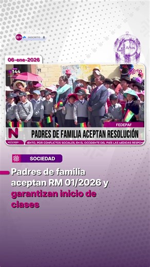 🎒📚 Juntas escolares de la ciudad de El Alto aceptaron la Resolución Ministerial 01/2026 🤝, que establece 11 restricciones para el desarrollo de las clases 🏫, entre ellas la prohibición del uso de celulares 📵. Las organizaciones de padres señalan que existe consenso para garantizar el inicio del año escolar y el cumplimiento de las normas educativas.