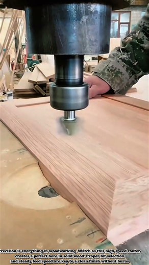 Precision Wood Milling: Achieving the Perfect Circular Cut#Woodworking#Carpentry#WoodMill#DIYCrafts