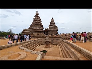 Shore Temple & Monuments at Mahabalipuram Tamil Nadu - UNESCO World Heritage Site in 4K Video