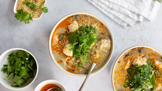 Comforting Ginger Chicken Jook (Rice Porridge) Recipe - Chowhound