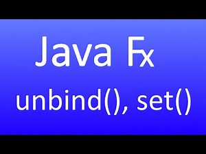 JavaFX [18] - Property.unbind und Property.set