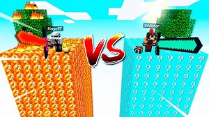 El día de hoy los compas invictor y mayo se encuentran en la batalla de lucky blocks de lava vs lucky blocks de agua. Desafío de MUNDO de lava vs MUNDO de agua en Minecraft. MUNDO de LUCKY BLOCKS de LAVA vs AGUA 🔥🌊 DESAFÍO DE LUCKY BLOCKS en MINECRAFT | Invictorrose
