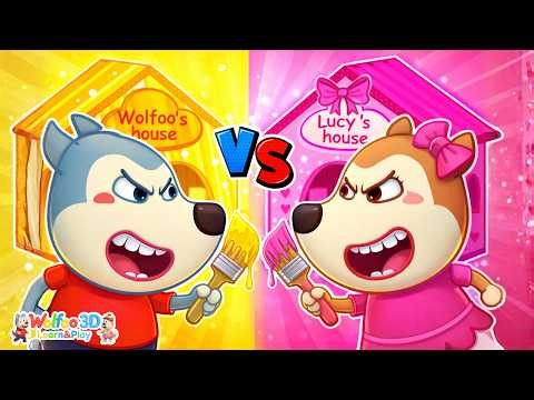 Wolfoo Learns | Wolfoo vs Lucy: Whose House Is Better? | Family Stories for Kids