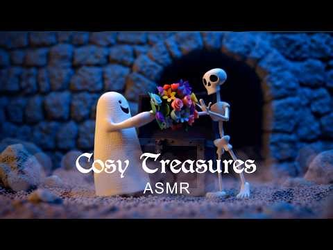 Cozy Treasures: A Ghost & Skeleton’s Dungeon Collection | ASMR Animation