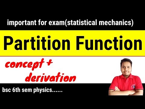 partition function || partition function in statistical mechanics